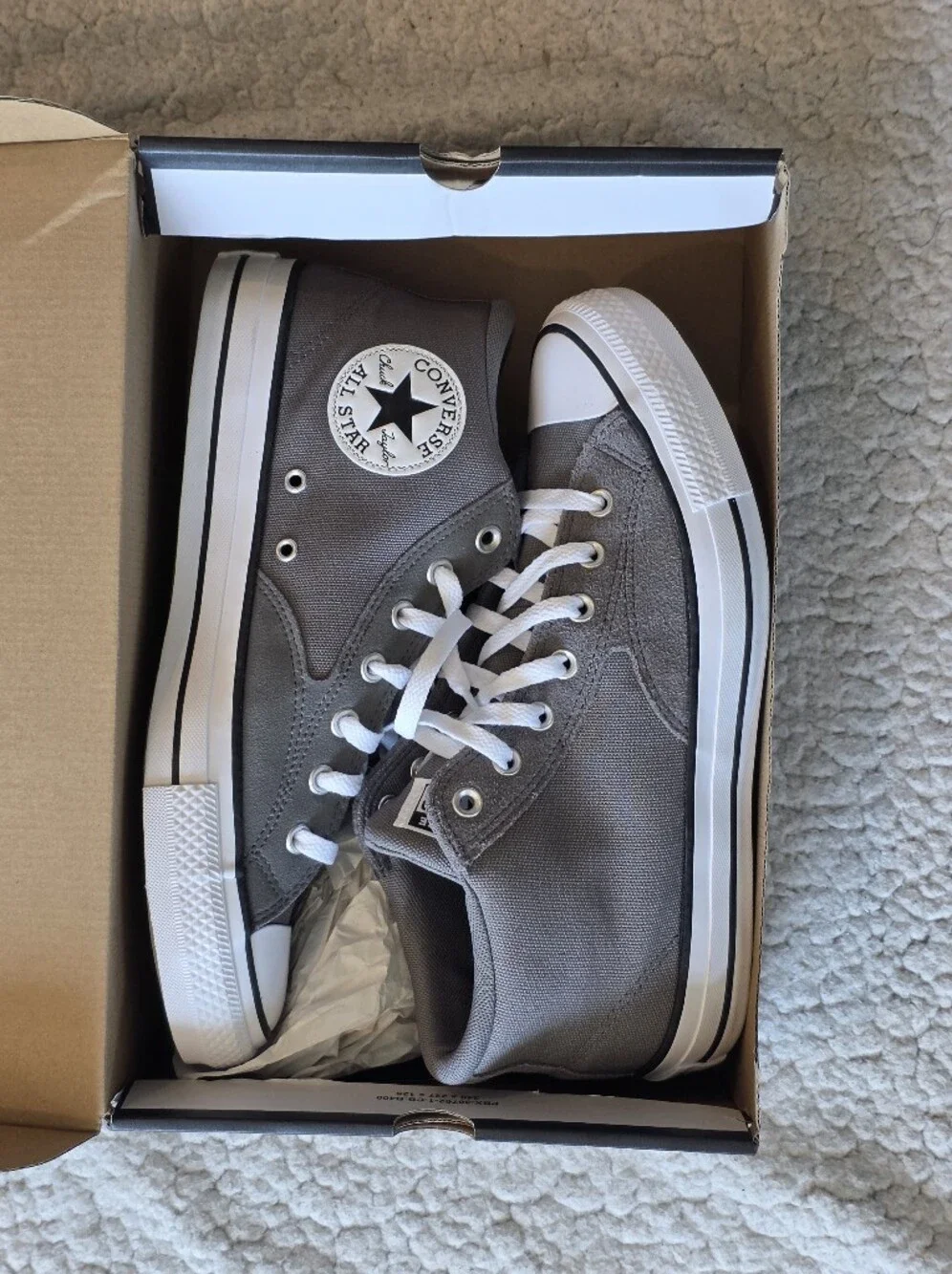 Converse Chuck Taylor All Star Malden Street Mid Grey Mens 9.5 Womens 11 A10477C